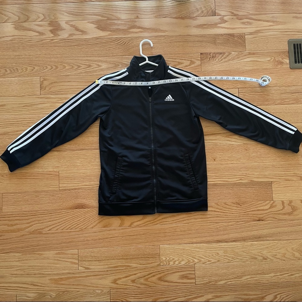 Adidas Black Track Jacket Kids Size L (14/16)